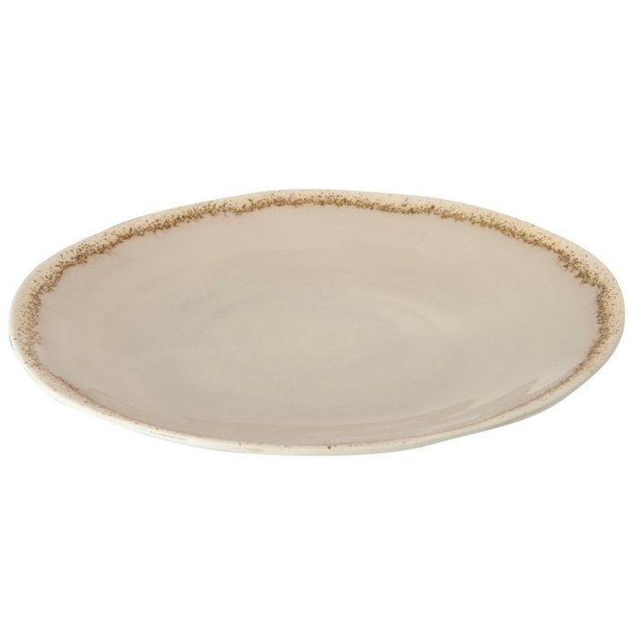 Assiette ronde poterie beige Amble D 30 cm - Photo n°1