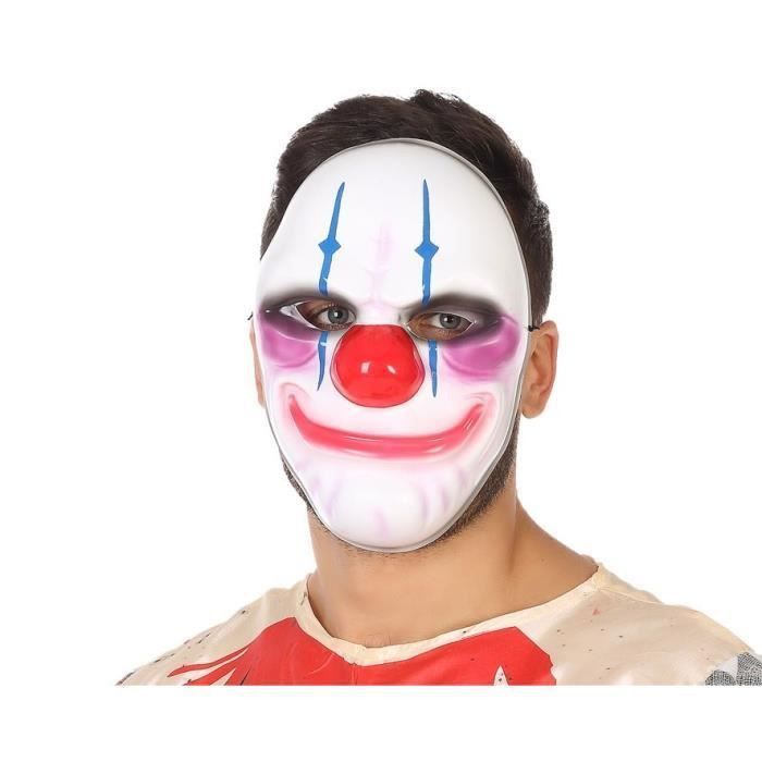 ATOSA - Masque Clown Halloween. - Pour adulte - Blanc - Photo n°1