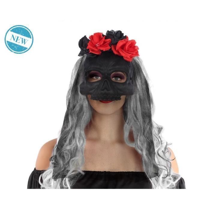 ATOSA - Masque Halloween Muerte - Noir - Adulte - Photo n°1