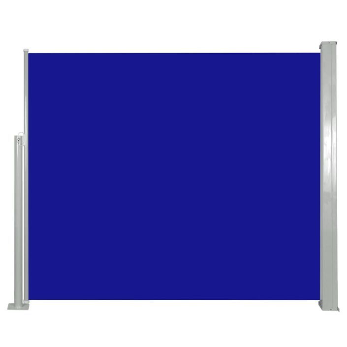 Auvent latéral rétractable 120 x 300 cm Bleu - Photo n°1