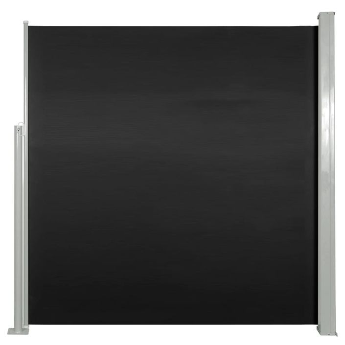 Auvent latéral rétractable 140 x 300 cm Noir - Photo n°1