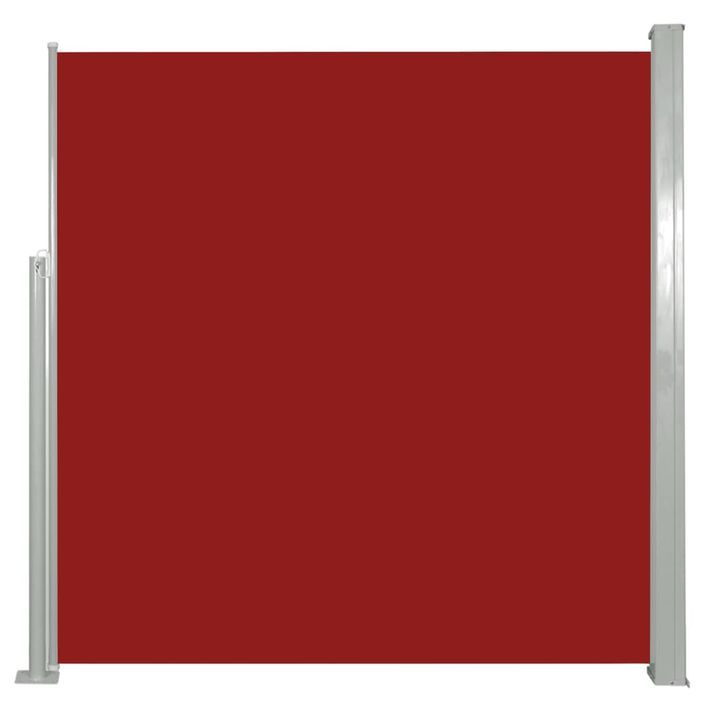 Auvent latéral rétractable 140 x 300 cm Rouge - Photo n°1