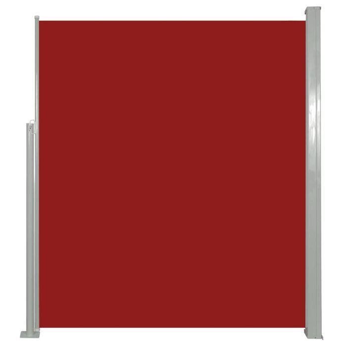 Auvent latéral rétractable 160 x 500 cm Rouge - Photo n°1