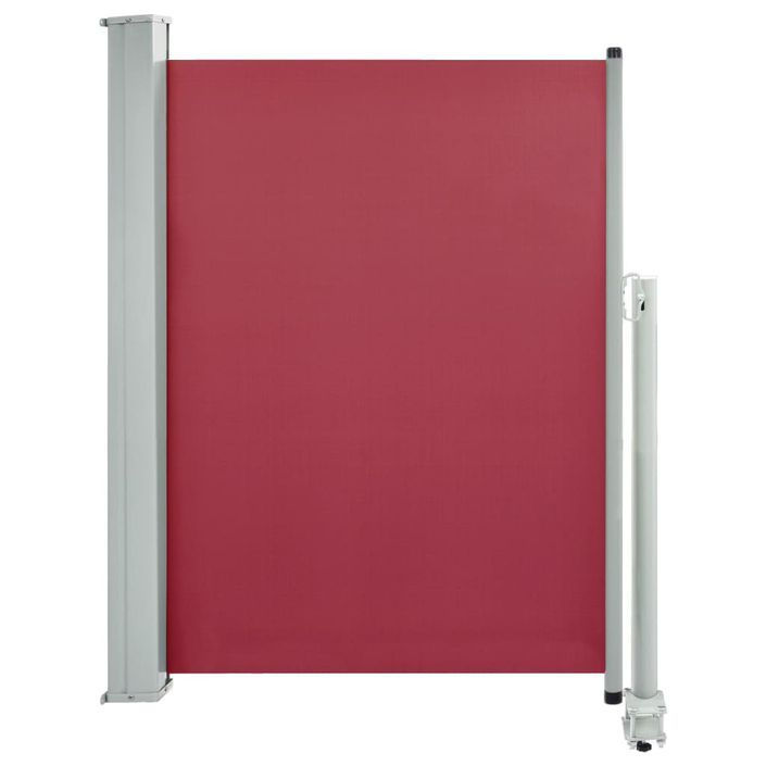 Auvent latéral rétractable de patio 100x300 cm Rouge 2 - Photo n°1