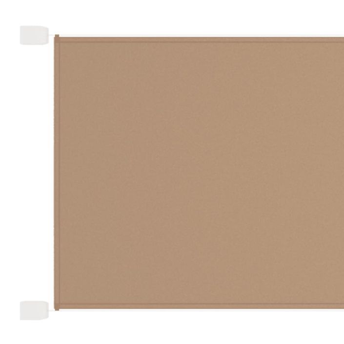 Auvent vertical Taupe 100x1200 cm Tissu oxford - Photo n°1