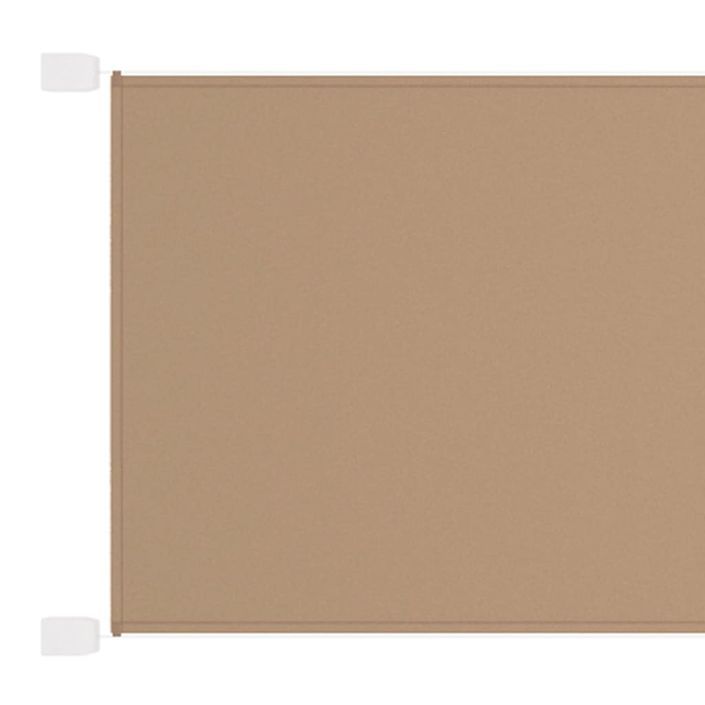 Auvent vertical Taupe 100x360 cm Tissu oxford - Photo n°1