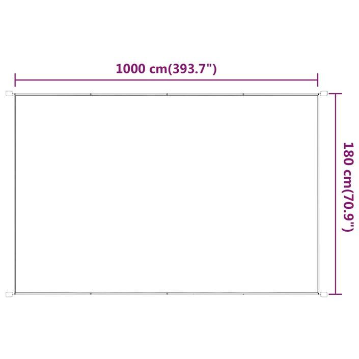 Auvent vertical Vert clair 180x1000 cm Tissu oxford - Photo n°5