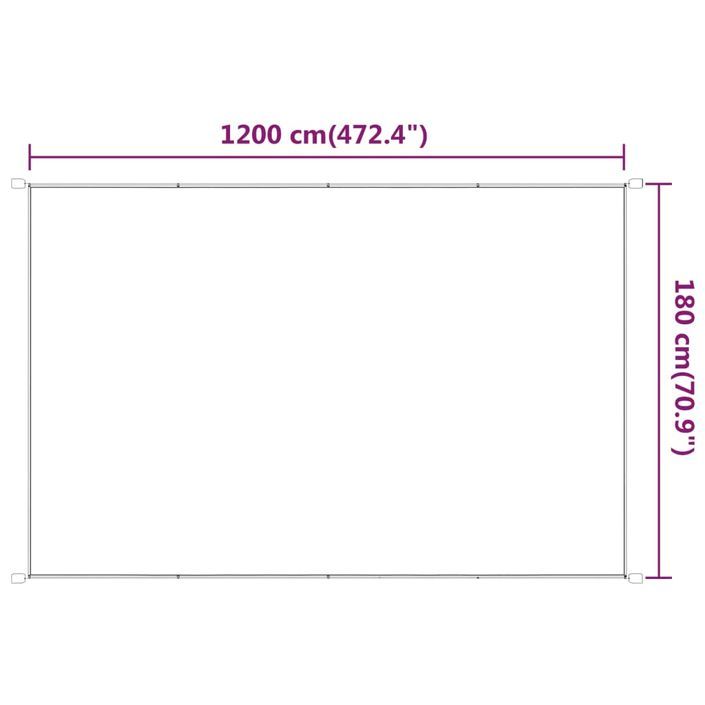 Auvent vertical Vert clair 180x1200 cm Tissu oxford - Photo n°5