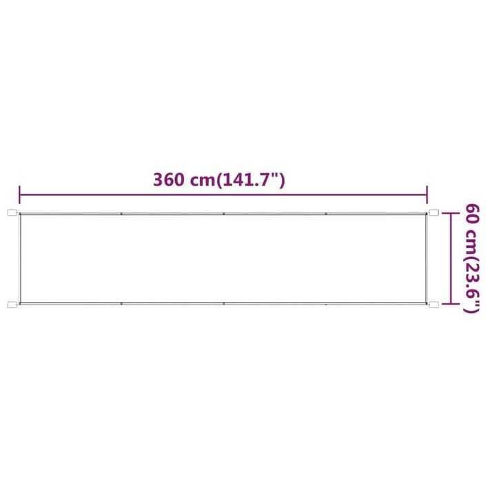 Auvent vertical Vert clair 60x360 cm Tissu oxford - Photo n°5