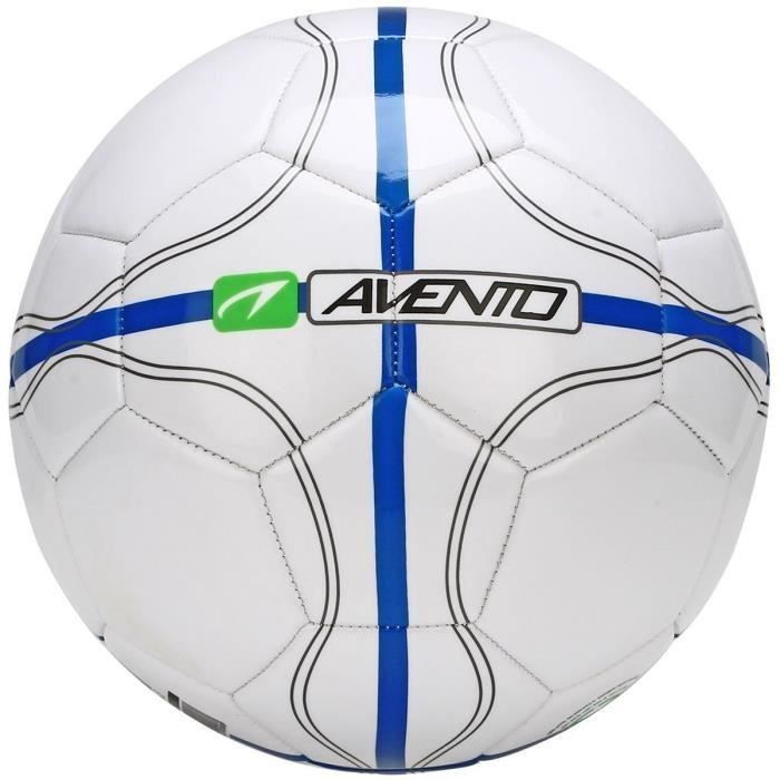 AVENTO Ballon de football - Blanc, bleu et gris - Photo n°1