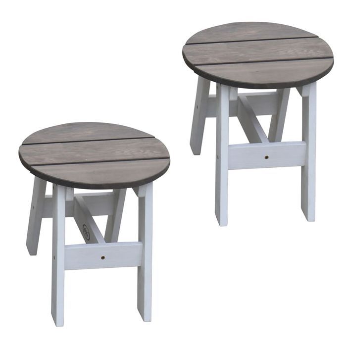 AXI Ensemble de table de pique-nique enfants 3 pcs Gris et blanc - Photo n°5