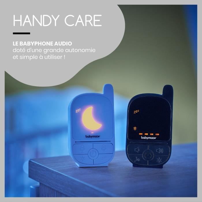 Babyphone audio pour bébé Handy Care - Basse émission d'ondes - Portée 500m - Photo n°2