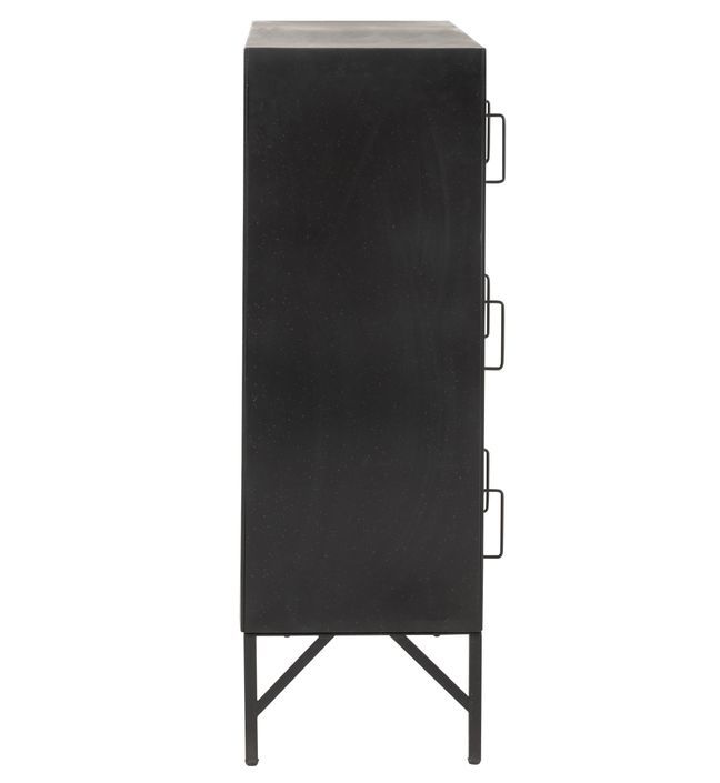 Bahut 9 portes métal noir Viho L 86 cm - Photo n°4