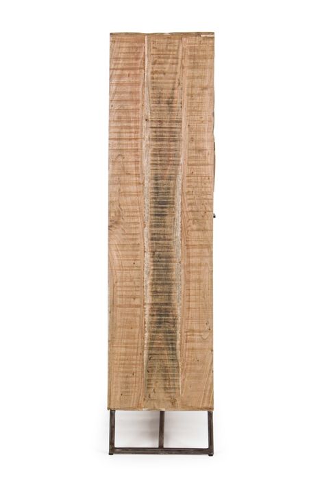 Bahut acacia naturel 2 portes 2 tiroirs 4 niches Emete L 90 cm - Photo n°7