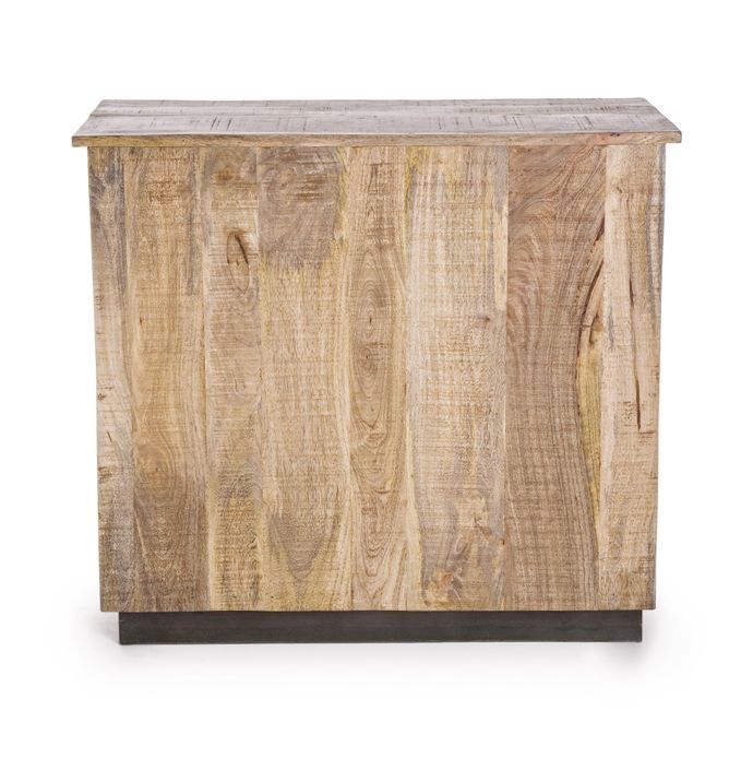 Bahut en bois de manguier 4 tiroirs 1 porte Ely L 90 cm - Photo n°8