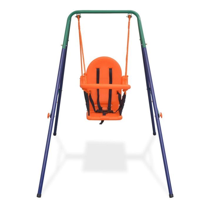 Balançoire pour enfants avec harnais de sécurité Orange - Photo n°2