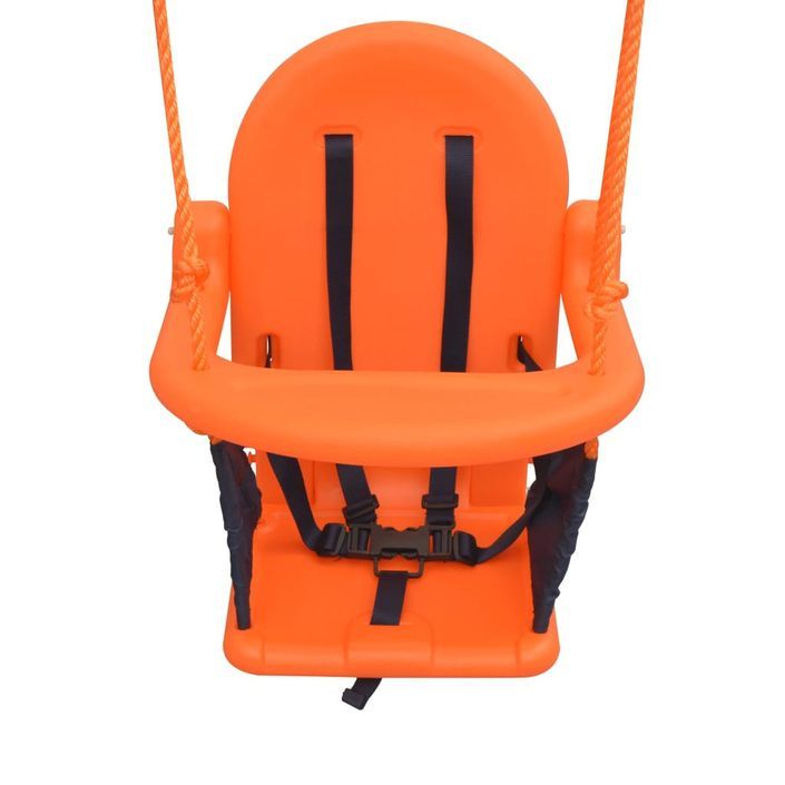Balançoire pour enfants avec harnais de sécurité Orange - Photo n°4