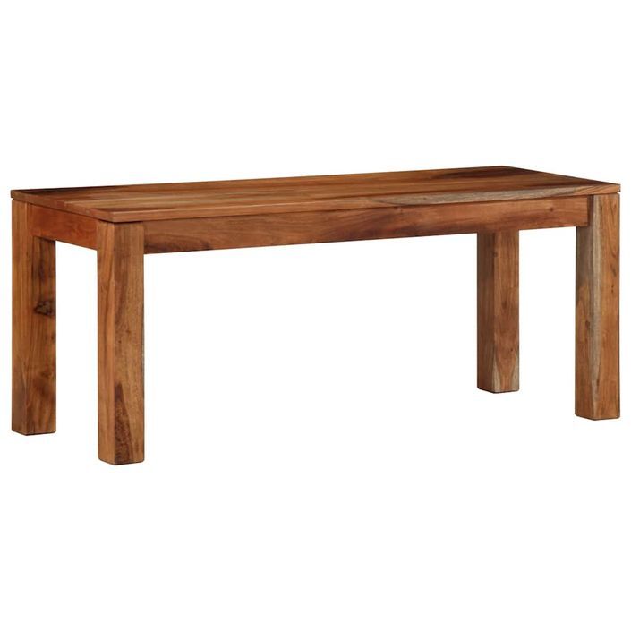 Banc 110 cm bois massif d'acacia - Photo n°1