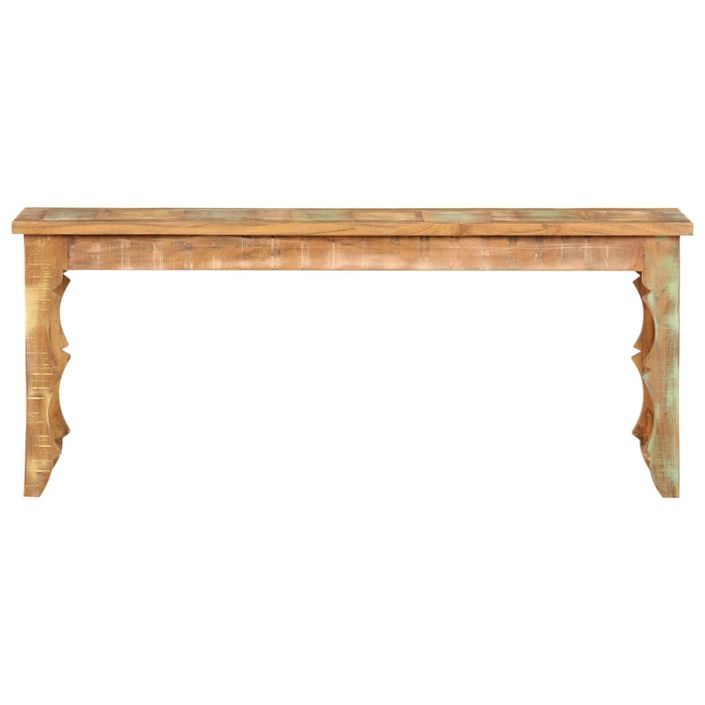 Banc 110 x 35 x 45 cm Bois de récupération massif - Photo n°2