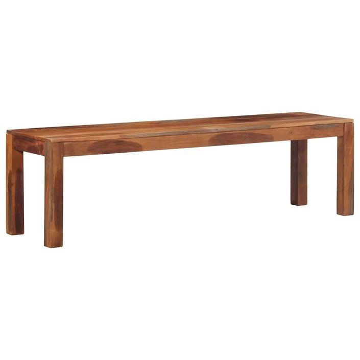 Banc 160 cm bois d'acacia massif - Photo n°1