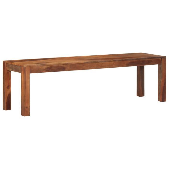 Banc 160 cm bois d'acacia massif - Photo n°10