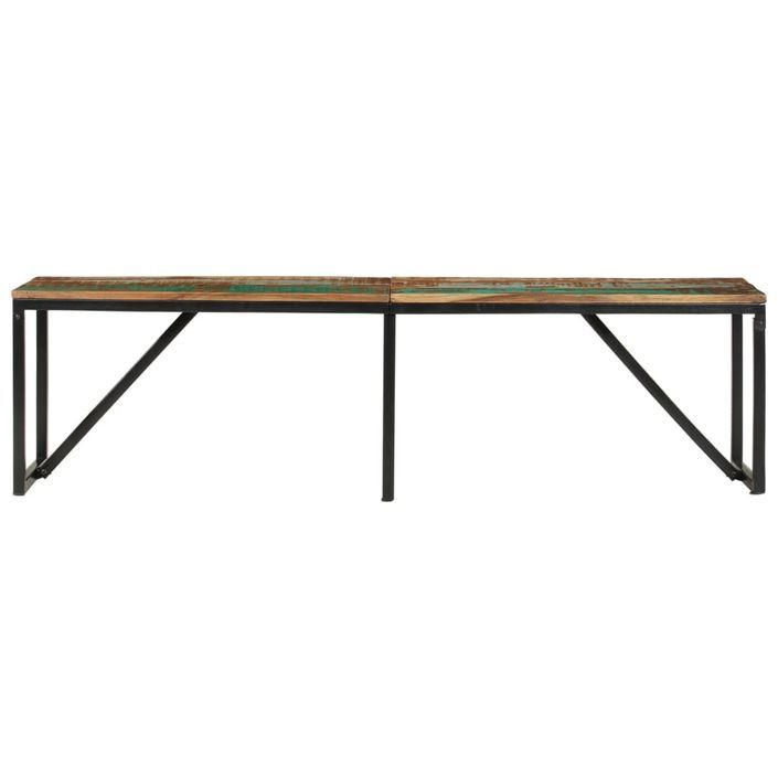 Banc 160x35x46 cm Bois massif de récupération - Photo n°2