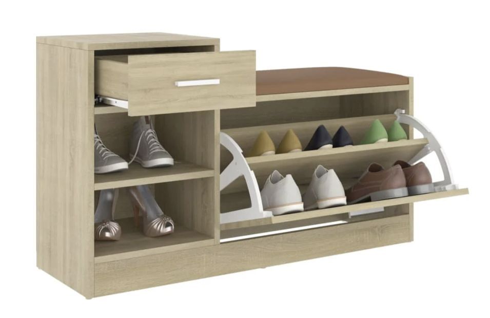 Banc à chaussures avec rangement Kourka – Style moderne - Photo n°8