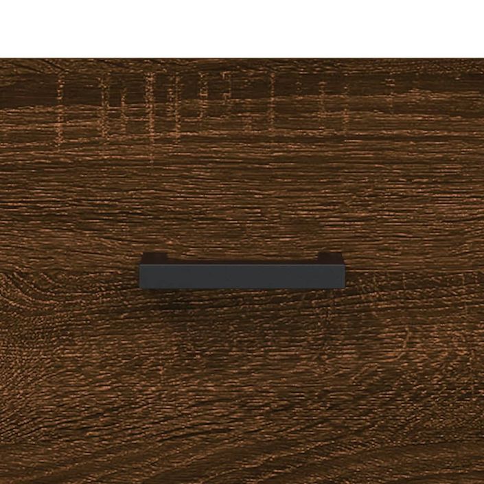 Banc à chaussures chêne marron 102x35x55 cm bois d'ingénierie - Photo n°9