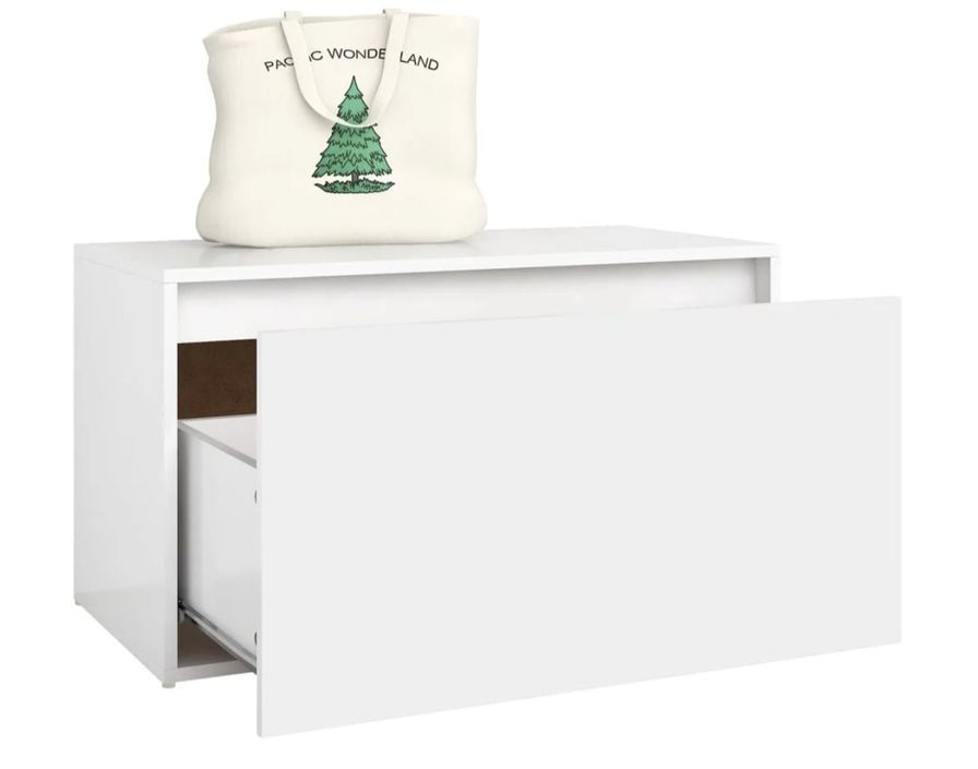 Banc avec coffre de rangement en bois Klazika L 80 x H 45 x P 40 cm – Pratique et intemporel - Photo n°7