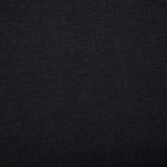 Banc avec compartiment de rangement 116 cm Noir Polyester - Photo n°2