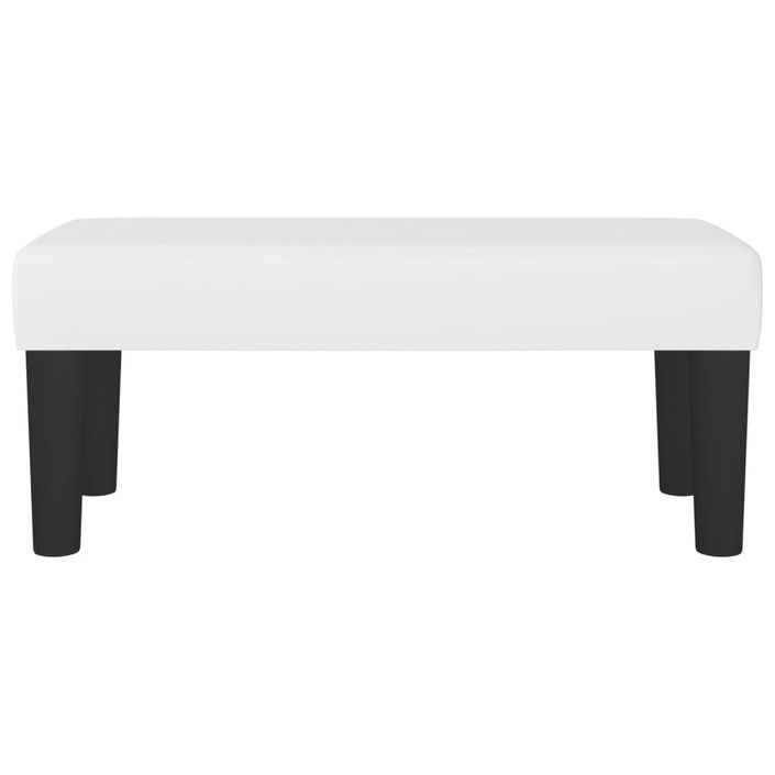 Banc Blanc 70x30x30 cm Similicuir - Photo n°3