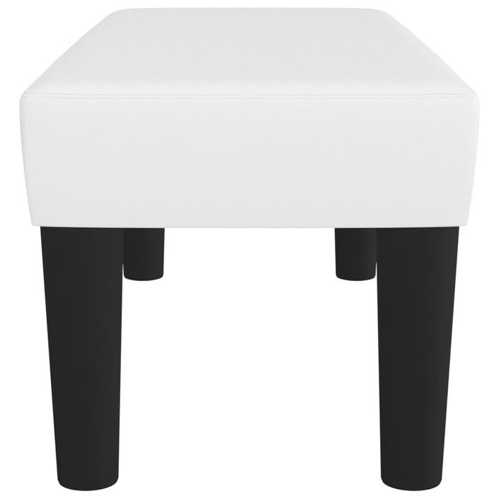 Banc Blanc 70x30x30 cm Similicuir - Photo n°4