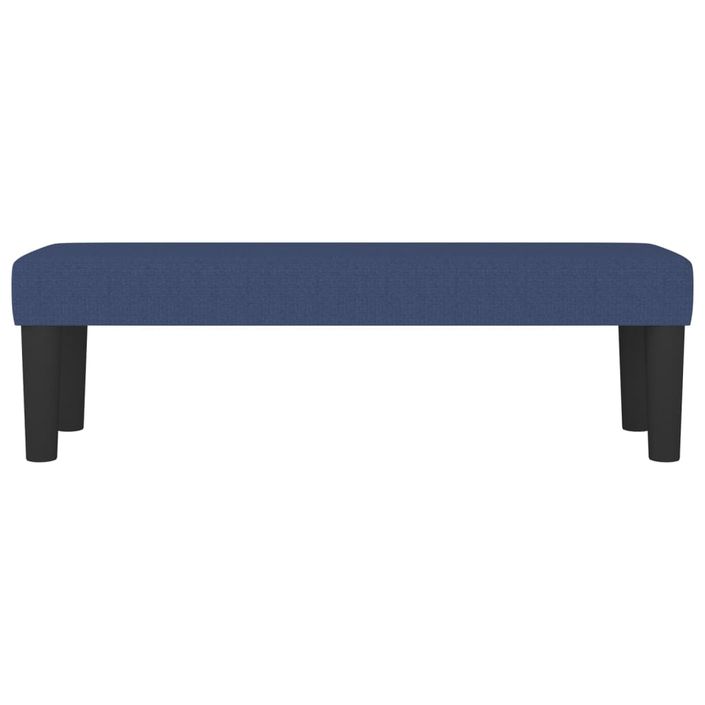 Banc Bleu 100x30x30 cm Tissu - Photo n°3