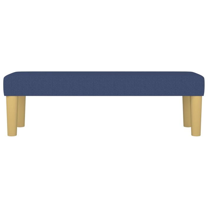 Banc Bleu 100x30x30 cm Tissu - Photo n°3