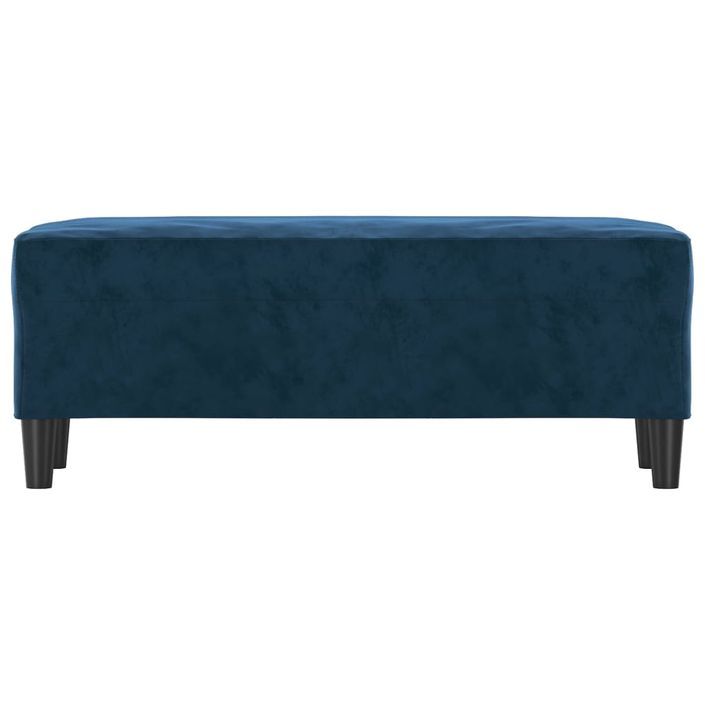 Banc Bleu 100x35x41 cm Velours - Photo n°3