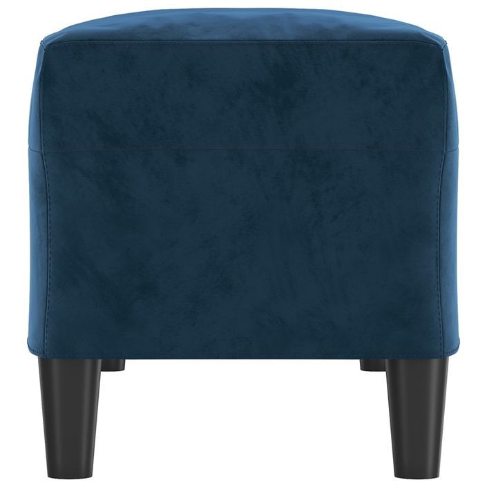 Banc Bleu 100x35x41 cm Velours - Photo n°4