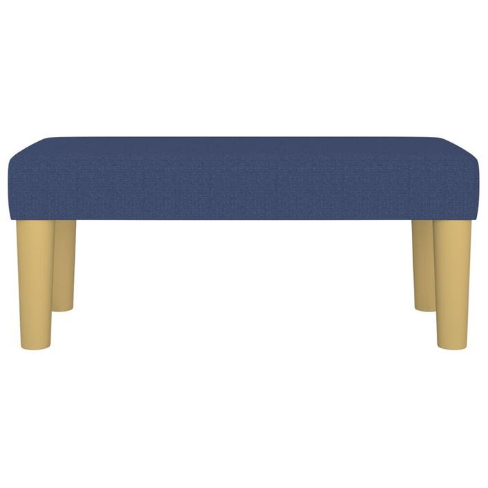 Banc Bleu 70x30x30 cm Tissu - Photo n°3