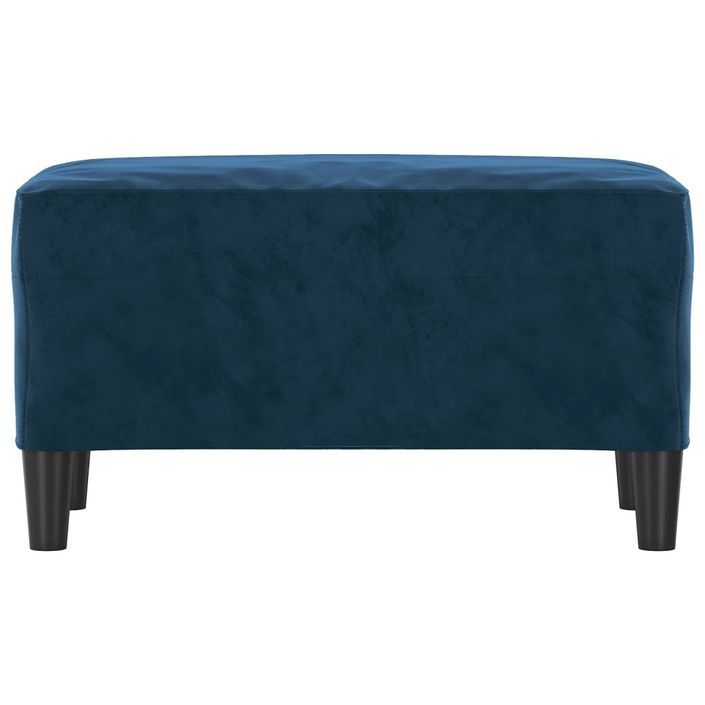 Banc Bleu 70x35x41 cm Velours - Photo n°3