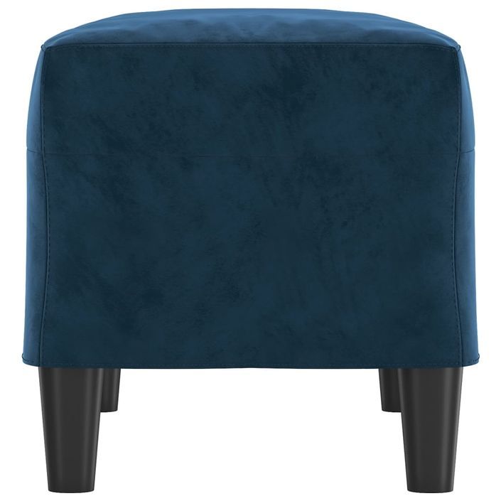 Banc Bleu 70x35x41 cm Velours - Photo n°4