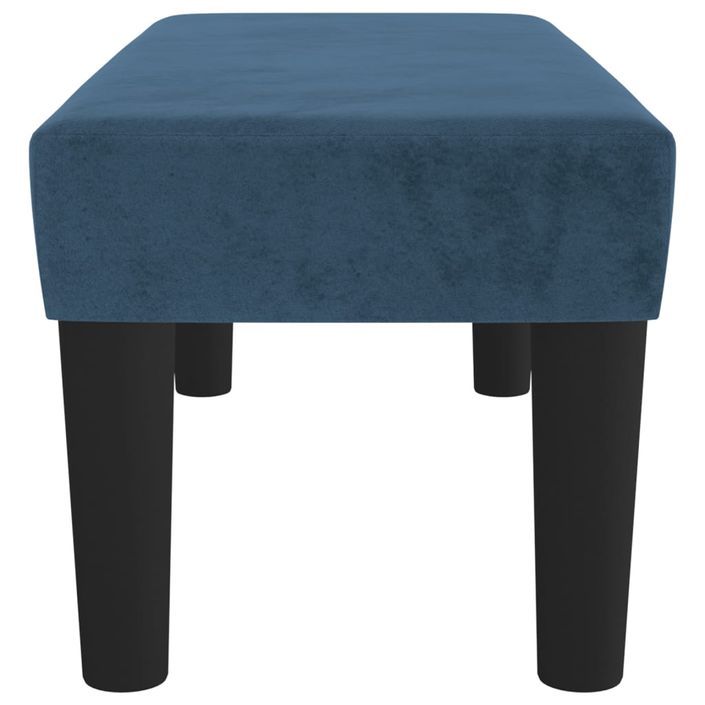 Banc Bleu foncé 70x30x30 cm Velours - Photo n°4