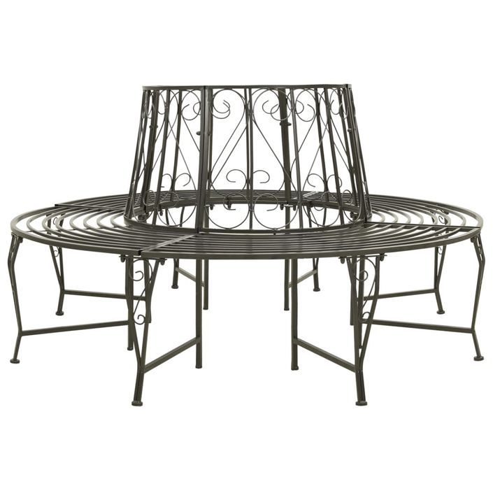 Banc circulaire de jardin 160 cm Acier - Photo n°1