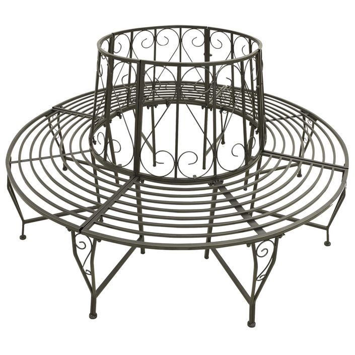 Banc circulaire de jardin 160 cm Acier - Photo n°2