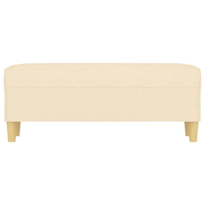 Banc Crème 100x35x41 cm Tissu - Photo n°3