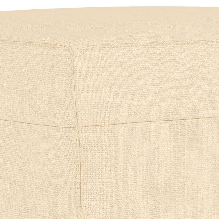 Banc Crème 100x35x41 cm Tissu - Photo n°5