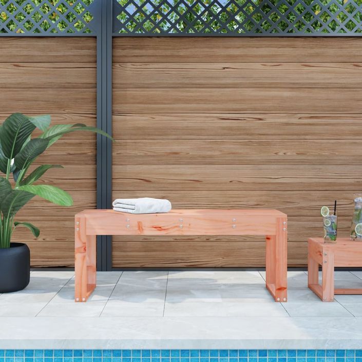 Banc de jardin 110x38x45 cm bois massif de douglas - Photo n°2