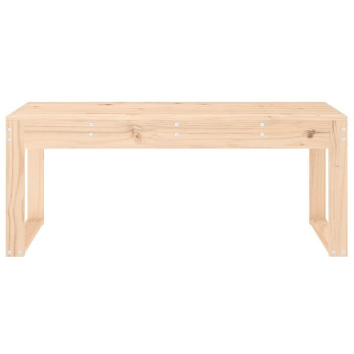 Banc de jardin 110x38x45 cm bois massif de pin - Photo n°3