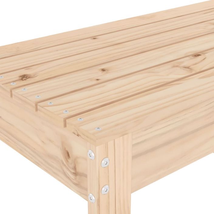 Banc de jardin 110x38x45 cm bois massif de pin - Photo n°6