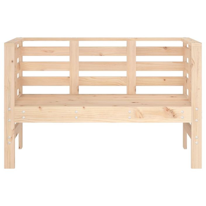 Banc de jardin 111,5x53x71 cm bois massif de pin - Photo n°4