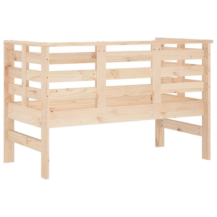 Banc de jardin 111,5x53x71 cm bois massif de pin - Photo n°6