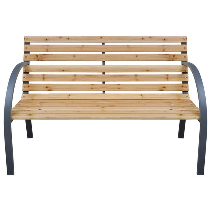 Banc de jardin 112 cm Bois de sapin massif - Photo n°2